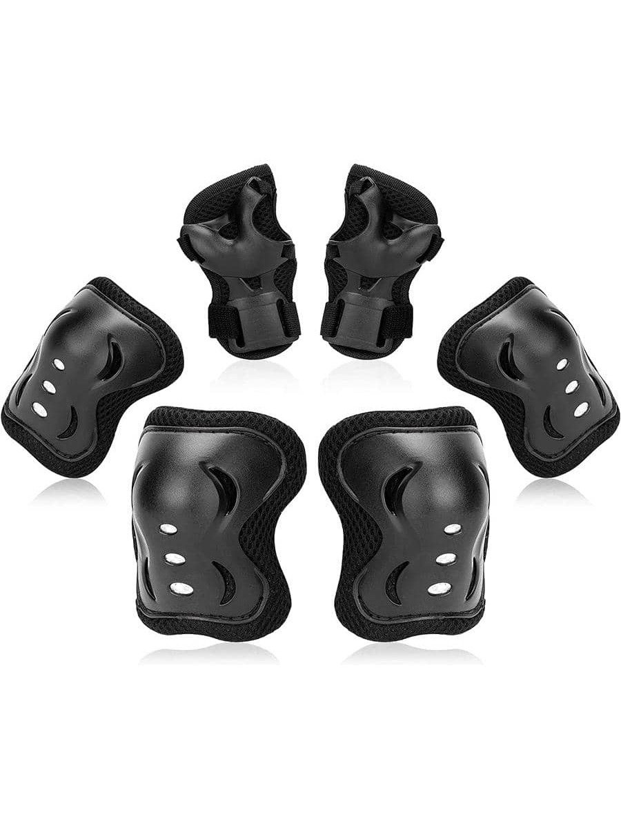 Mountain Biking Elbow Pads - 6PCS Kids Protective Gear Set for