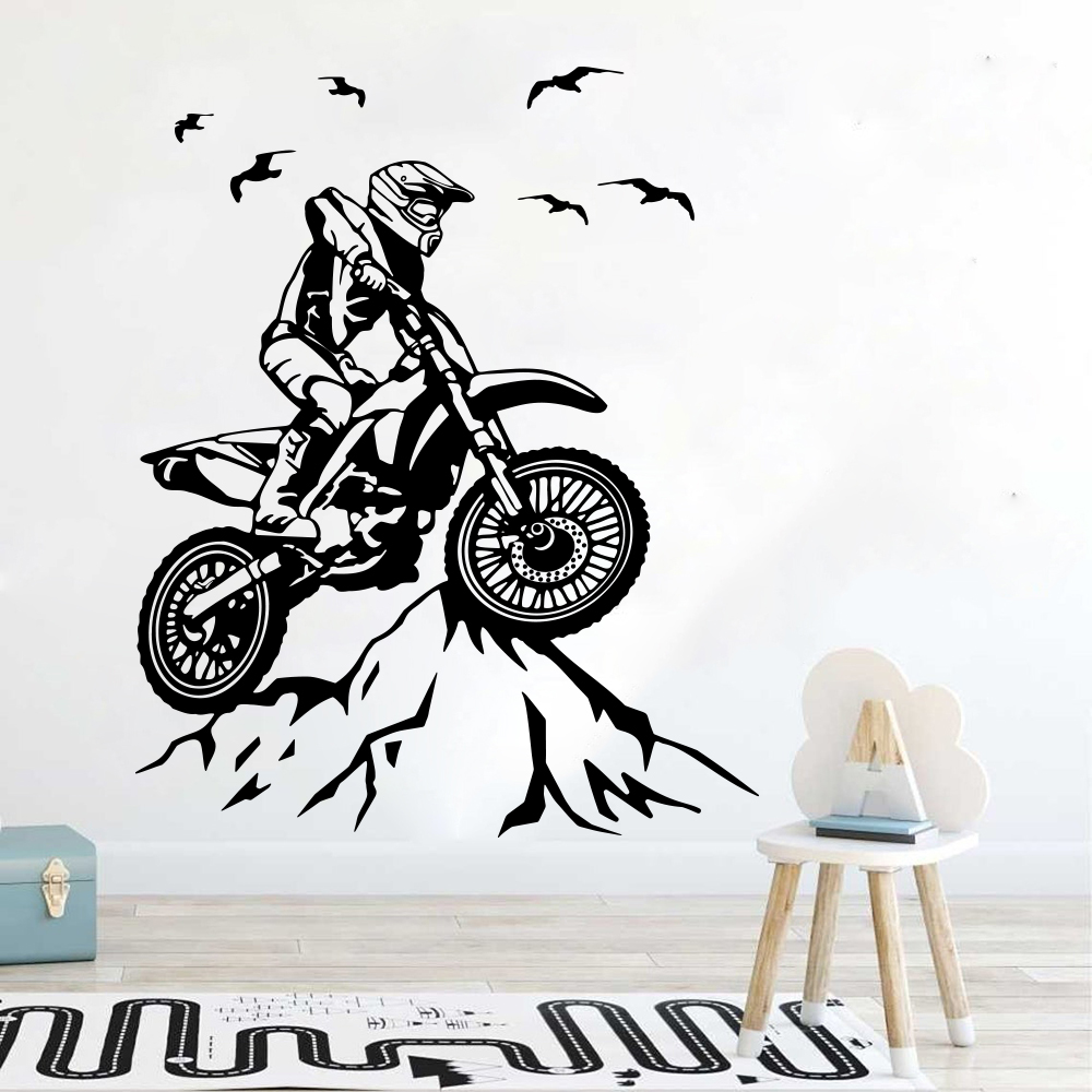 Dirt Bike Mountain Wall Sticke - огляд і ціна Mountain Biking Europe